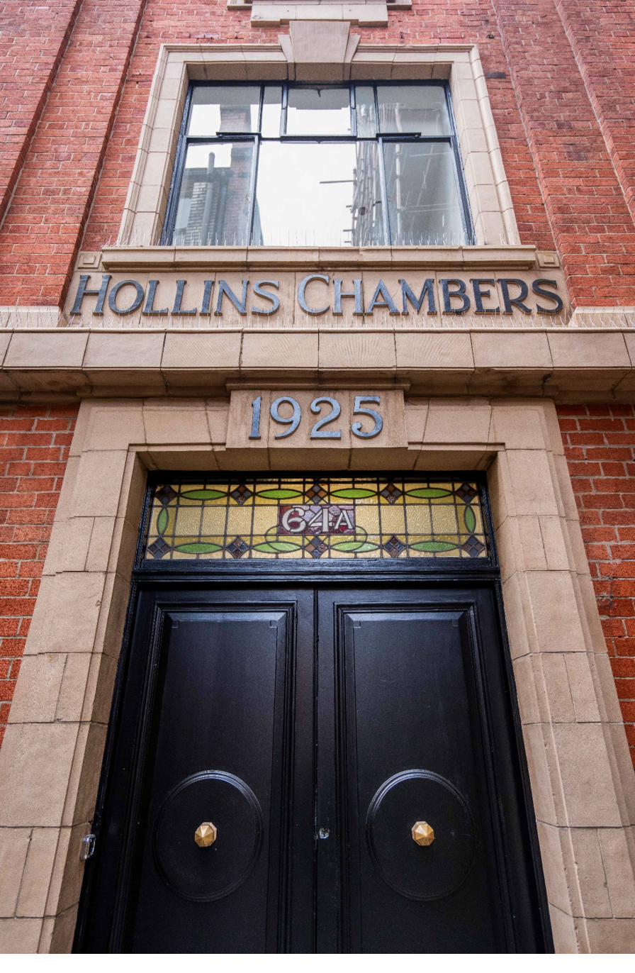 Hollins Chambers front door