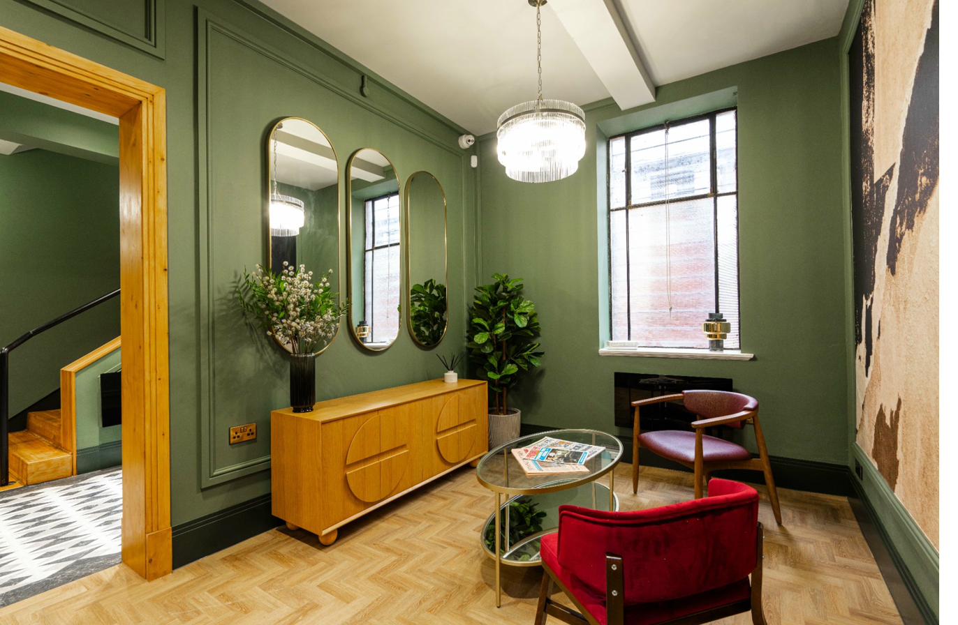 Reception lounge area